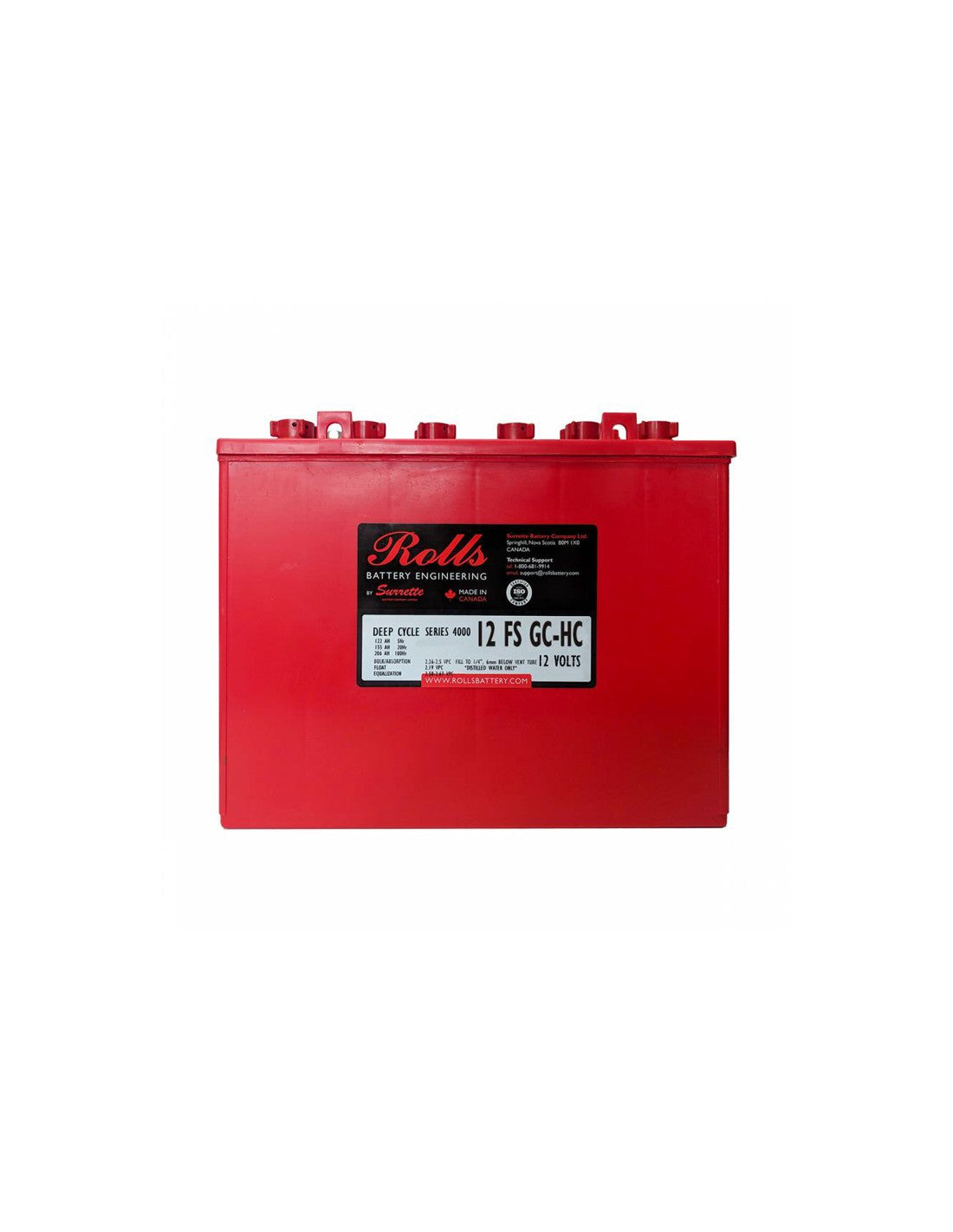 Batterie 155Ah 12V flooded deep cycle Rolls Battery
