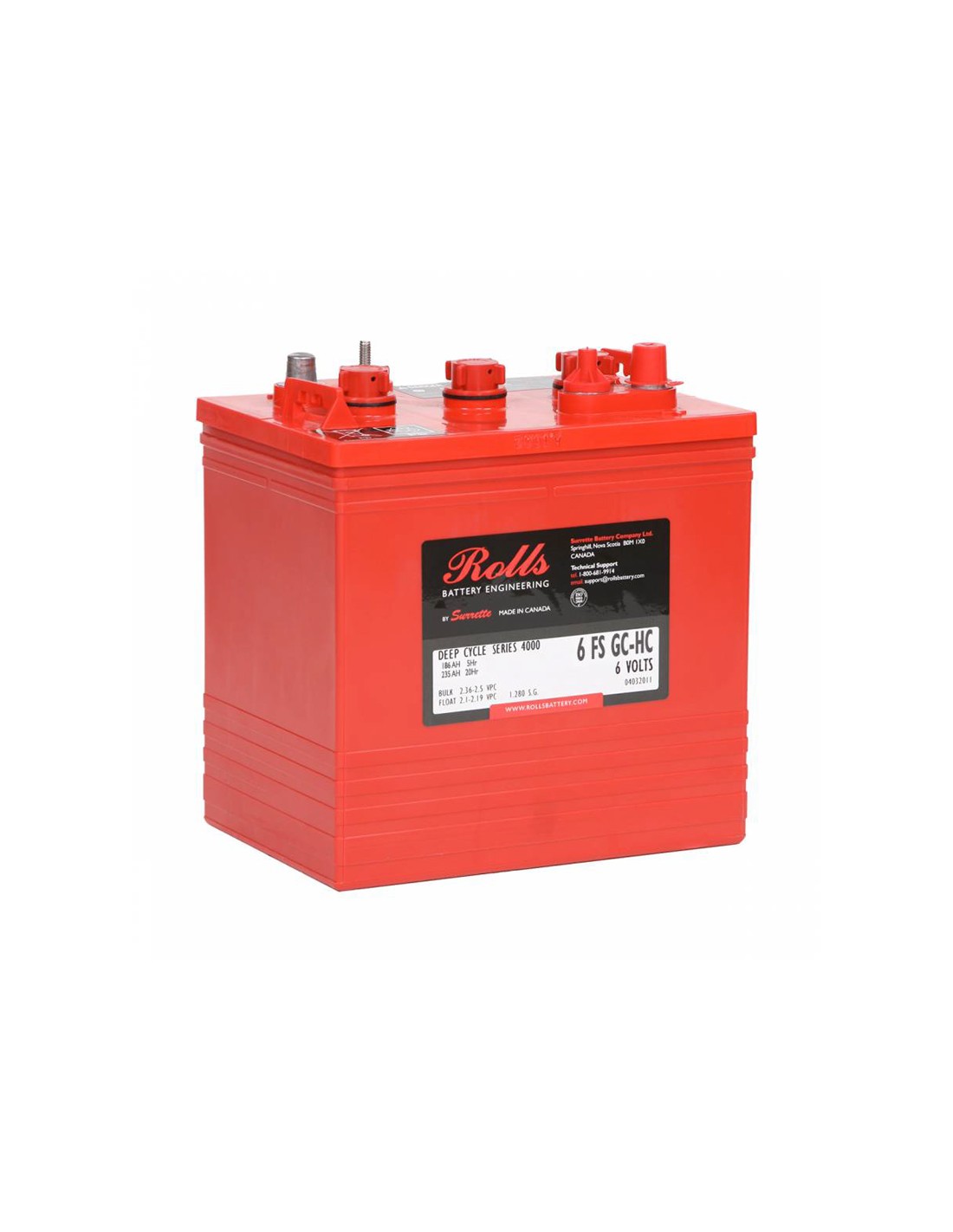 Batterie 235Ah 6V flooded deep cycle Rolls Battery