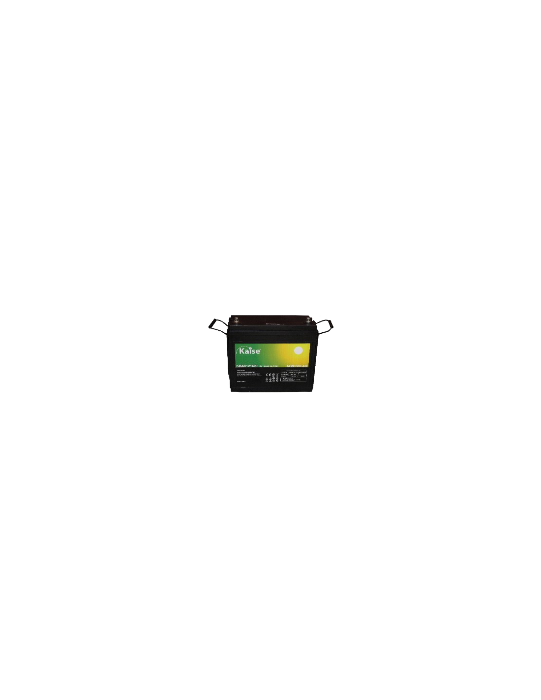 Batterie AGM Kaise KBAS121800 | 12V 180AH | Solarreihe (C100)