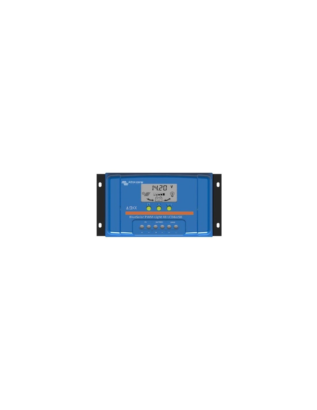 BlueSolar PWM LadeRegler 10A 48V Flüssigkristallbildschirm USB Victron Energy