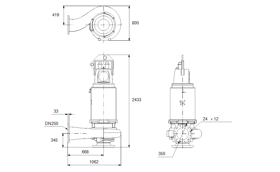 GRUNDFOS Tauchmotorpumpe S2.100.250.1850.6.72H.C.538.G.N.D.61H Art.97685869