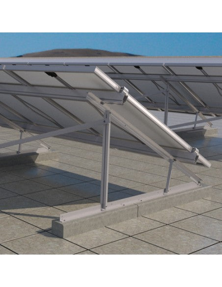 Dreieck aus Aluminium vertikal Modul Flachdächer Neigung 25-30-35 Grad