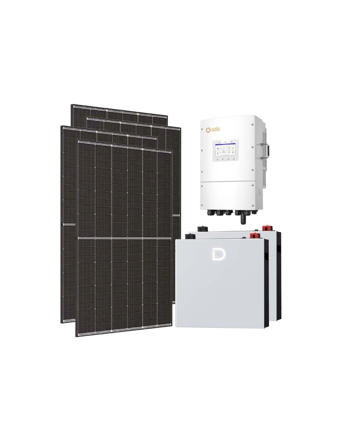 Dreiphasen Photovoltaik-Kit 15470W Wechselrichter Solis LV 15kW lithium 10.24kWh Dyness...
