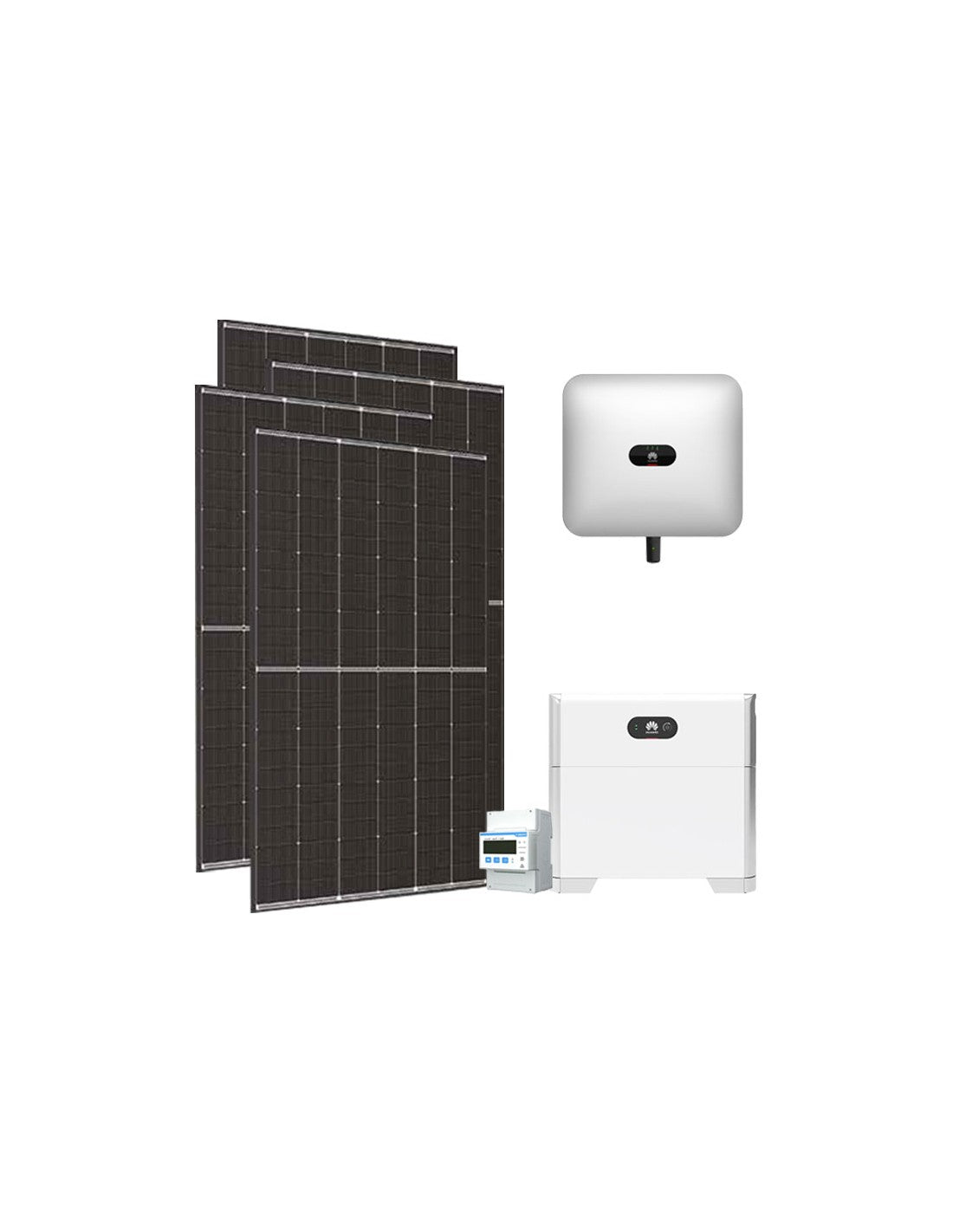 Dreiphasig Photovoltaik-Kit 10350W inverter Huawei 10kW lithium LUNA2000 5kWh