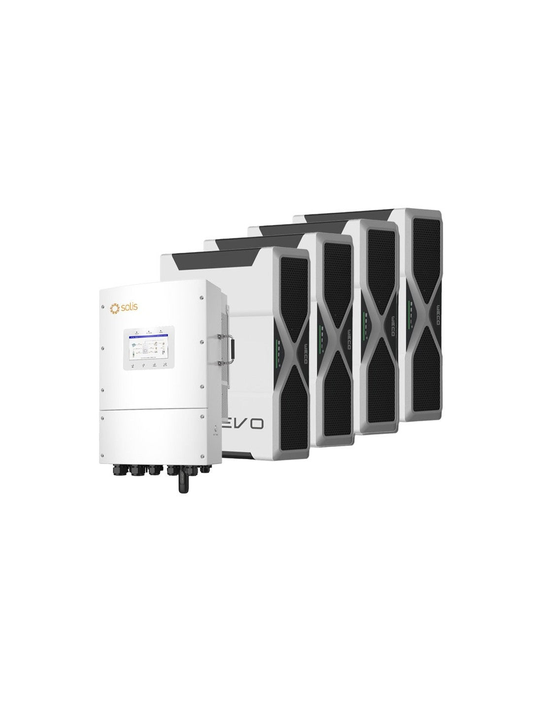 Dreiphasige Speichersystem Wechselrichter LV Solis 12kW Lithium 20.88kWh Weco 5k3 EVO