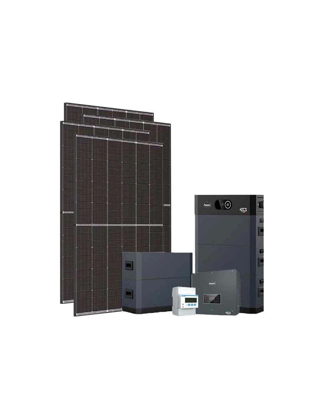 Dreiphasiger Photovoltaik-Kit 15300W-inverter Zucchetti 15kW Akku lithium 25.60kWh