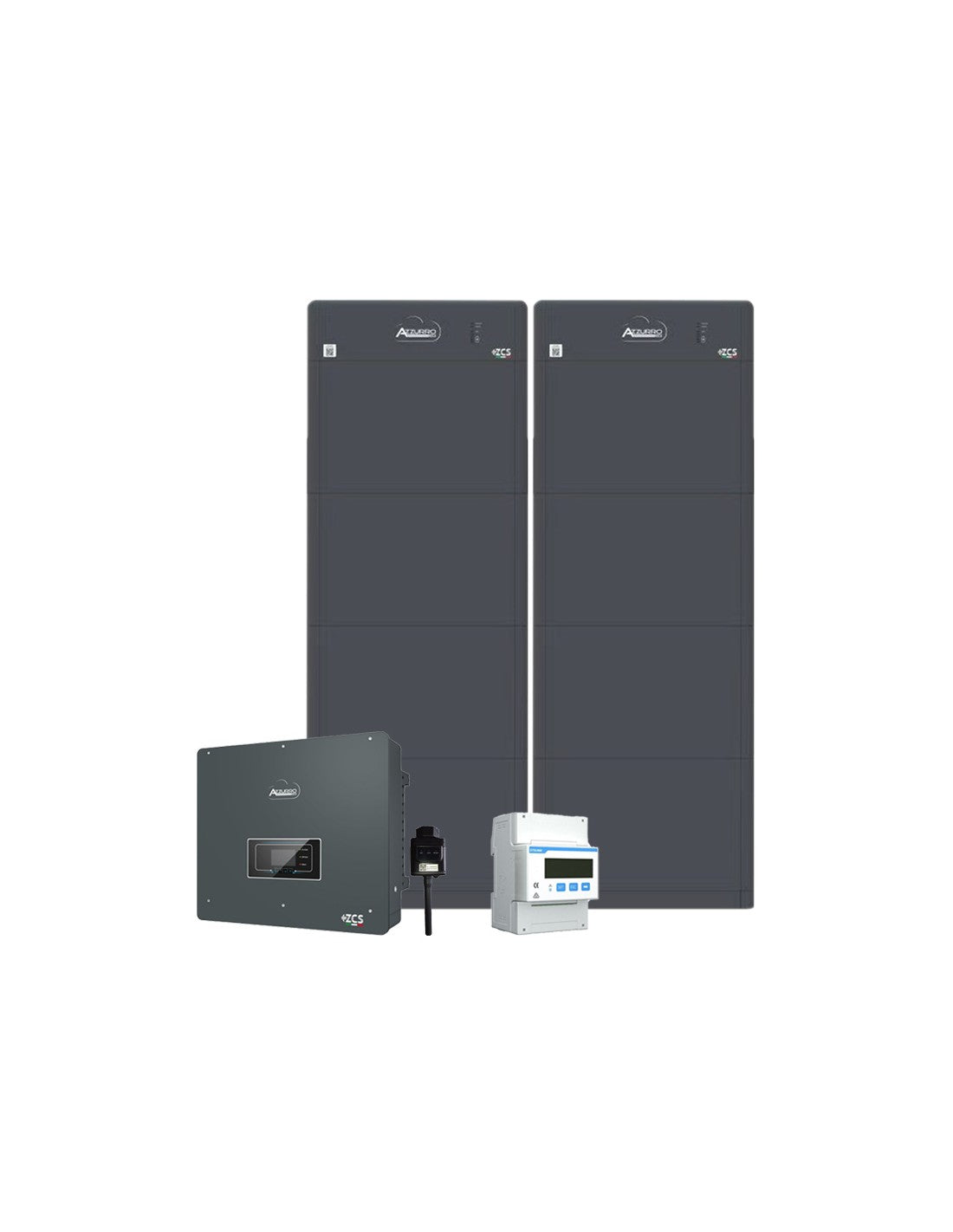 Dreiphasiges Speichersystem 10kW Wechselrichter Zucchetti HV ZBT 5K Akku 40.96kWh