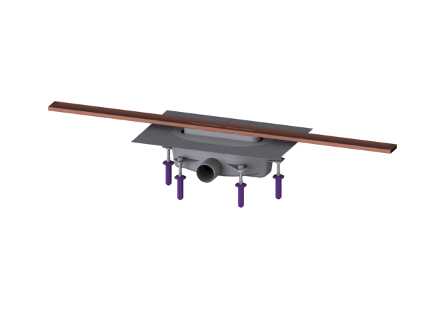 KESSEL Duschrinne Linearis Infinity 90 L: 900 mm, DN 50, Copper, gebürstet - Art Nr. 45203.09