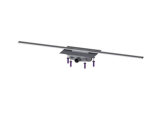 KESSEL Duschrinne Linearis Infinity 90 L: 1400 mm, DN 50, Edelstahl gebürstet - Art Nr. 45200.14