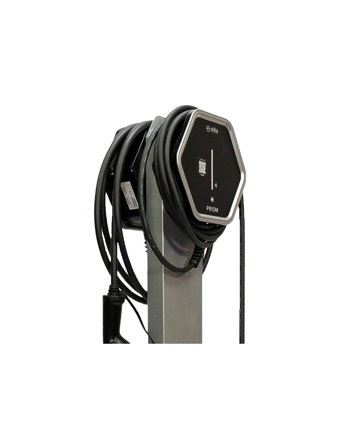 Einphasige Ladesäule 7.4kW Prism Solar TWIN 5m Kabel elektrische Fahrzeuge