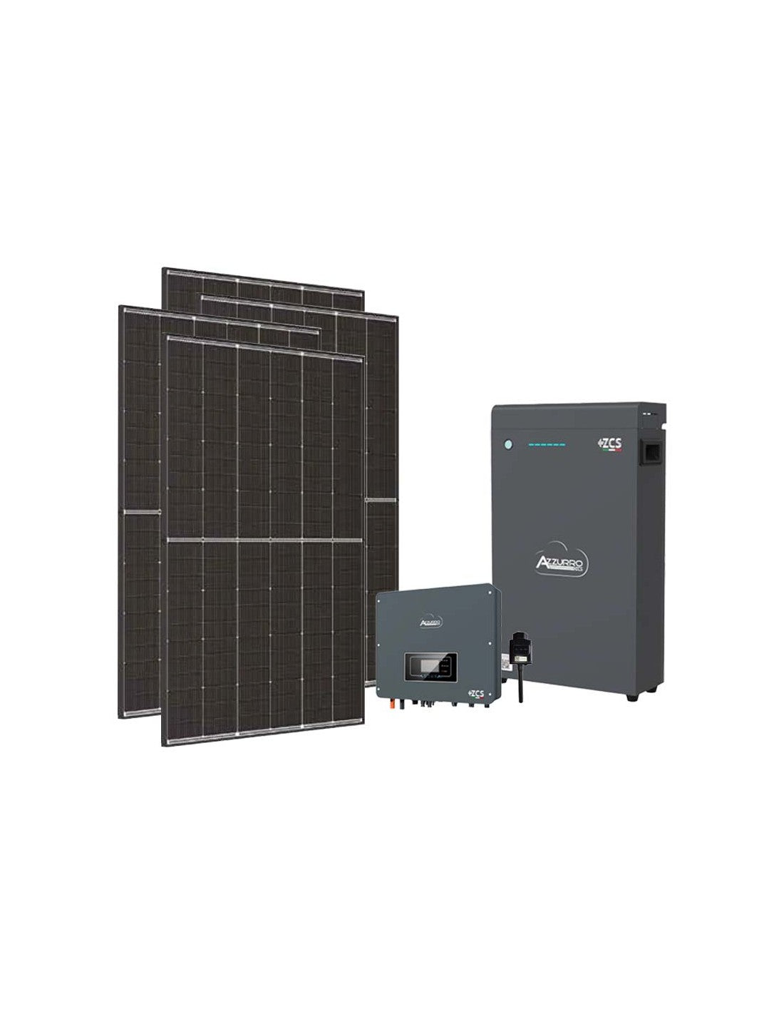 Einphasige Photovoltaik-Kit 4500W-inverter Zucchetti 4kW Akku ZSX5000 S 5.1kWh