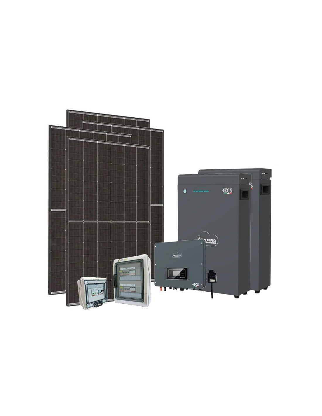 Einphasige Photovoltaik-Kit 4950W Plus-Zucchetti 4.6kW Akku ZSX5000 S 10.2kWh
