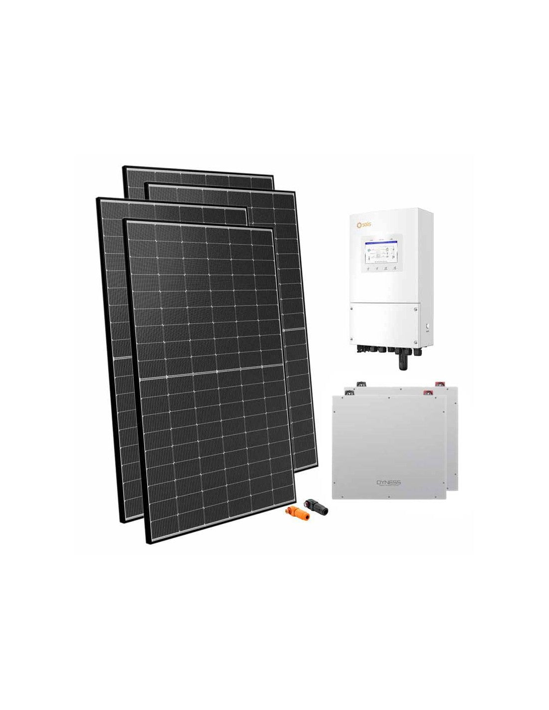 Einphasige Photovoltaik-Kit 6300W Wechselrichter Solis 6kW Akku 10.24kWh Dyness