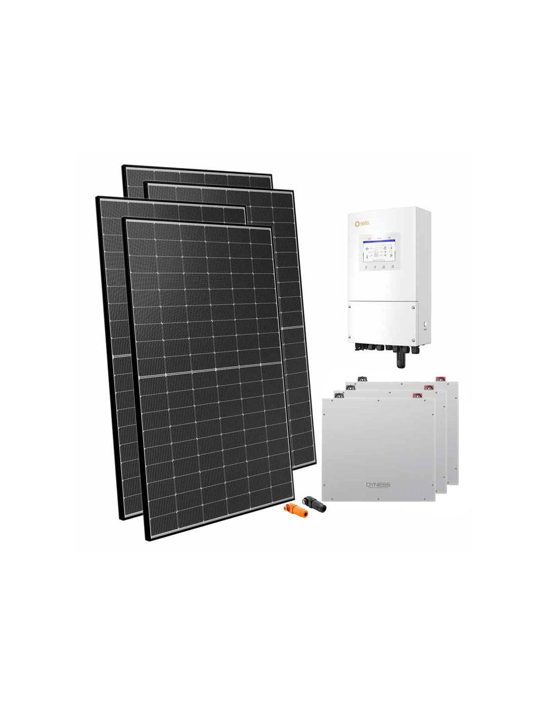Einphasige Photovoltaik-Kit 6300W Wechselrichter Solis 6kW Akku 15.36kWh Dyness