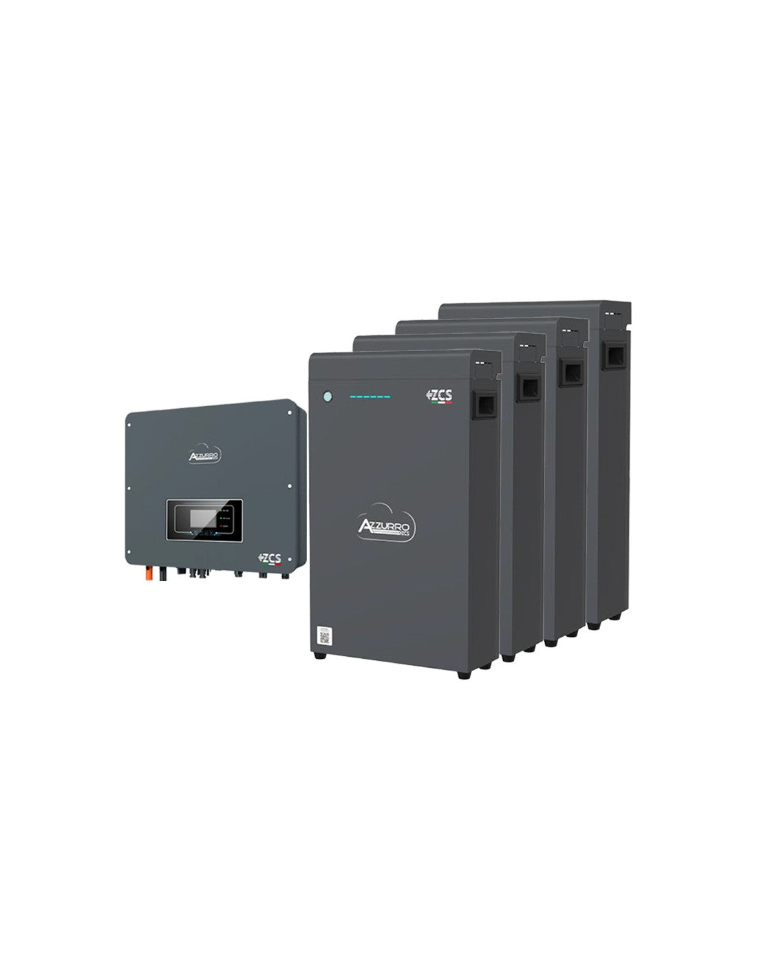 Einphasige Speichersystem 5kW Wechselrichter Zucchetti Akku LV ZSX5000 S 20.4kWh