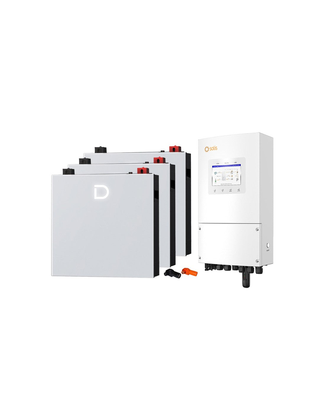 Einphasige Speichersystem Wechselrichter 5kW Solis LV Akku 15.36kWh Dyness DL5.0C PRO