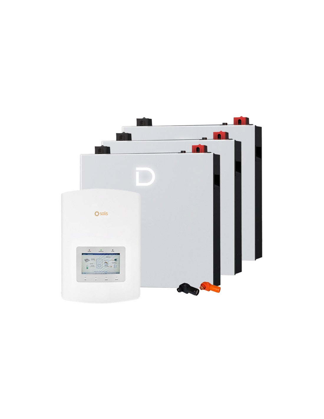 Einphasige Speichersystem Wechselrichter 6kW Solis Lithium 15.36kWh Dyness DL5.0C PRO