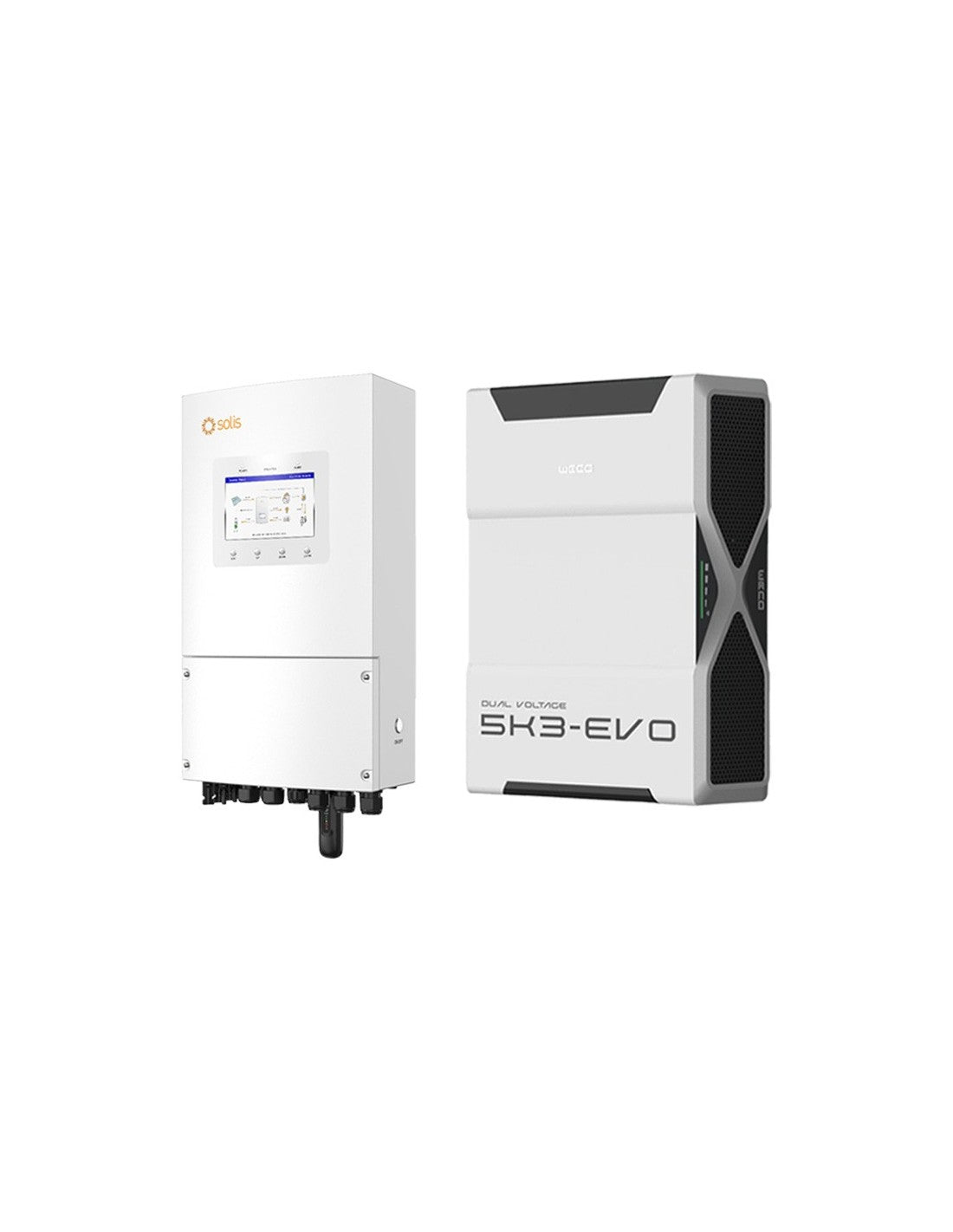 Einphasige Speichersystem Wechselrichter LV Solis 5kW Lithium 5.22kWh Weco 5k3 EVO