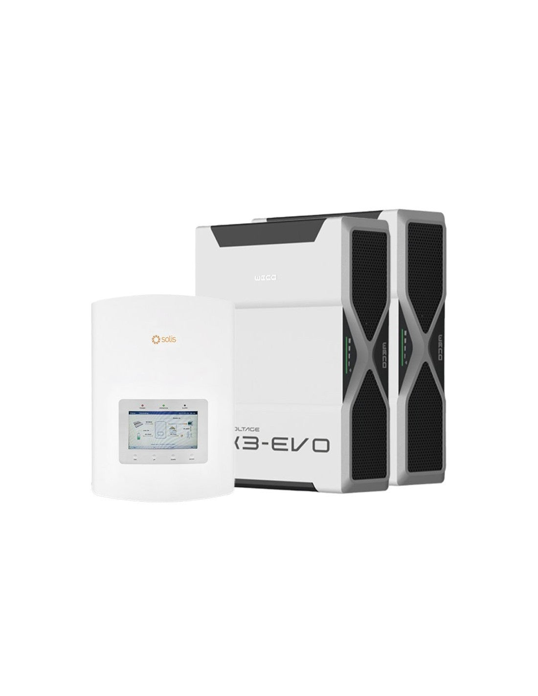 Einphasige Speichersystem Wechselrichter Solis 3.6kW Lithium 10.44kWh Weco 5k3 EVO