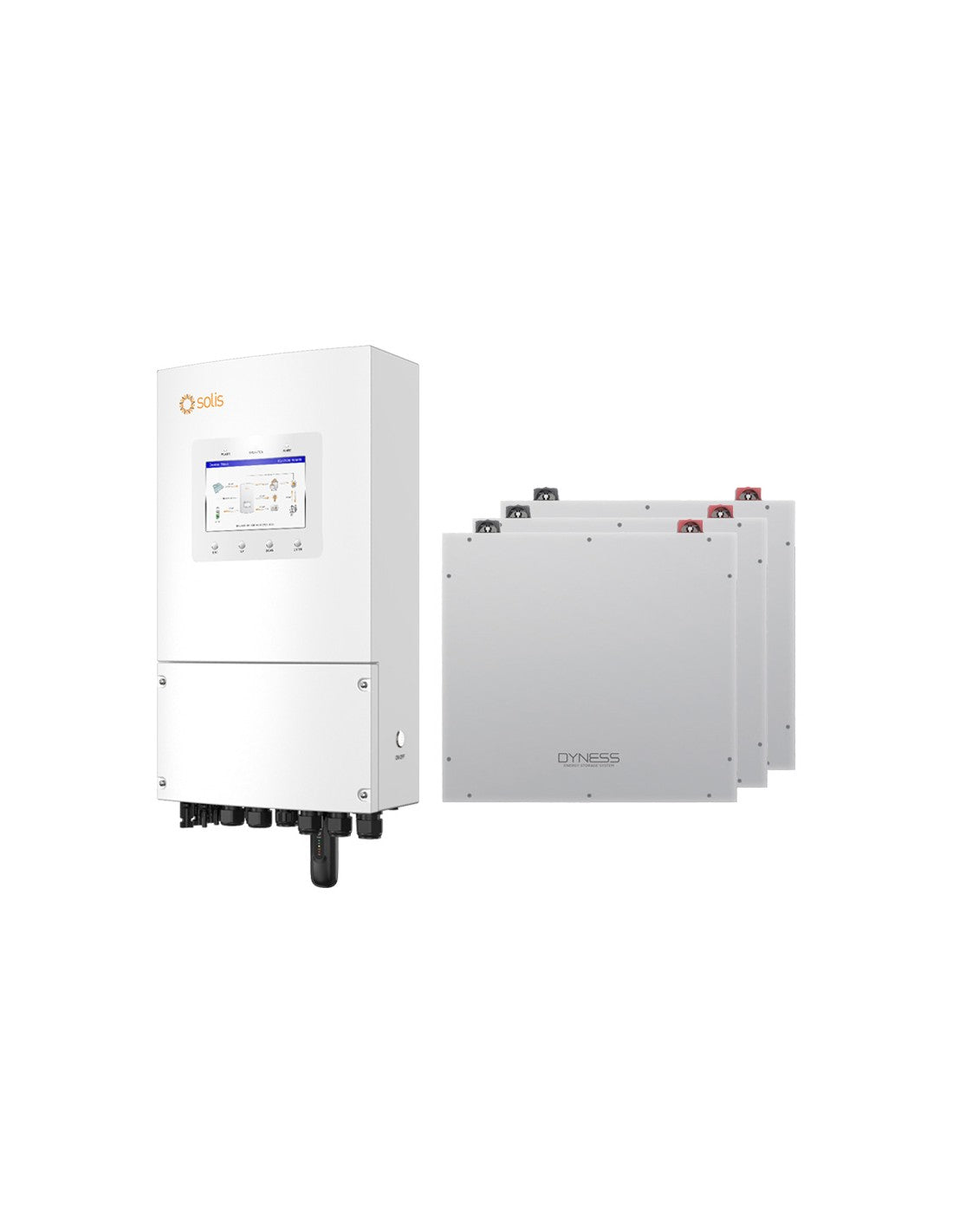 Einphasige Speichersystem Wechselrichter Solis 5kW Akku 15.36kWh DL5.0C Dyness