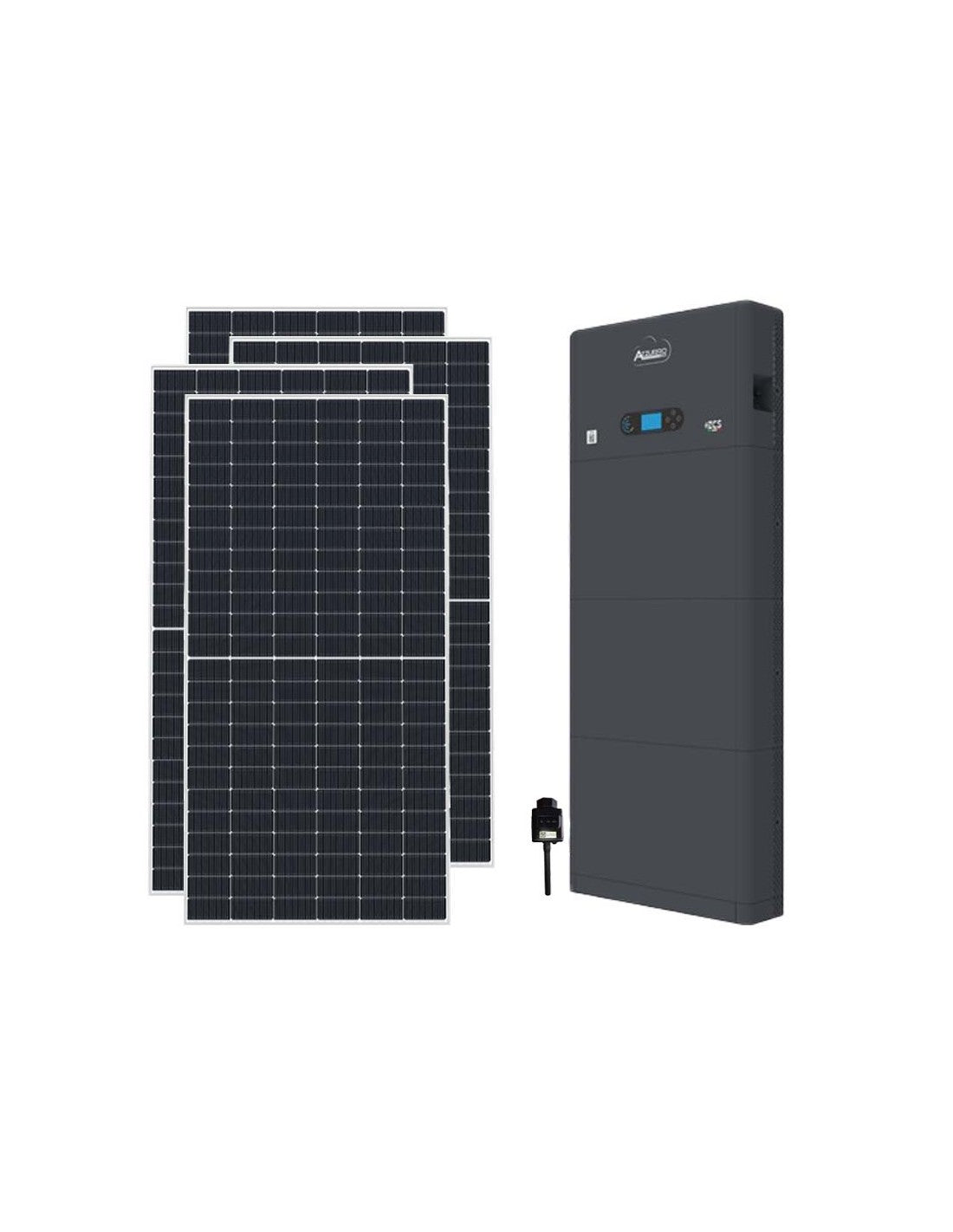 Einphasiger Photovoltaik-Kit 3510W-inverter Zucchetti 3kW Akku lithium 5.12kWh