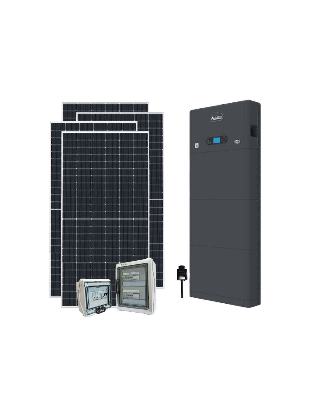 Einphasiger Photovoltaik-Kit 4680W Plus inverter Zucchetti 4kW lithium 15.36kWh