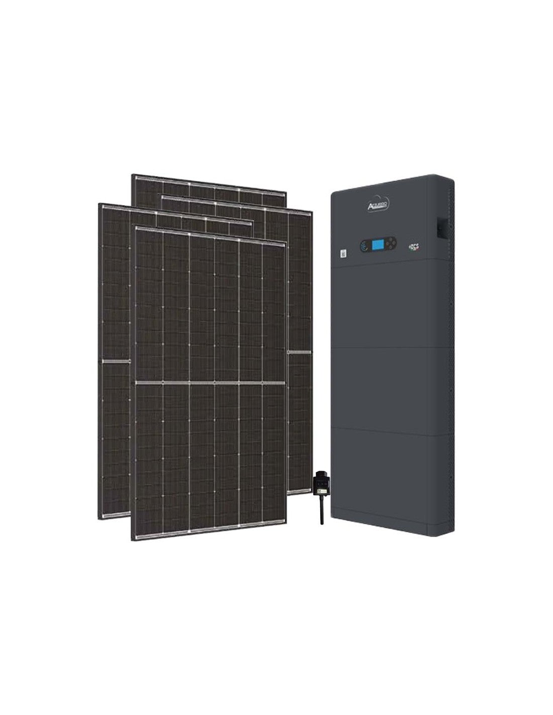Einphasiger Photovoltaik-Kit 7200W-inverter Zucchetti 6kW Akku lithium 15.36kWh