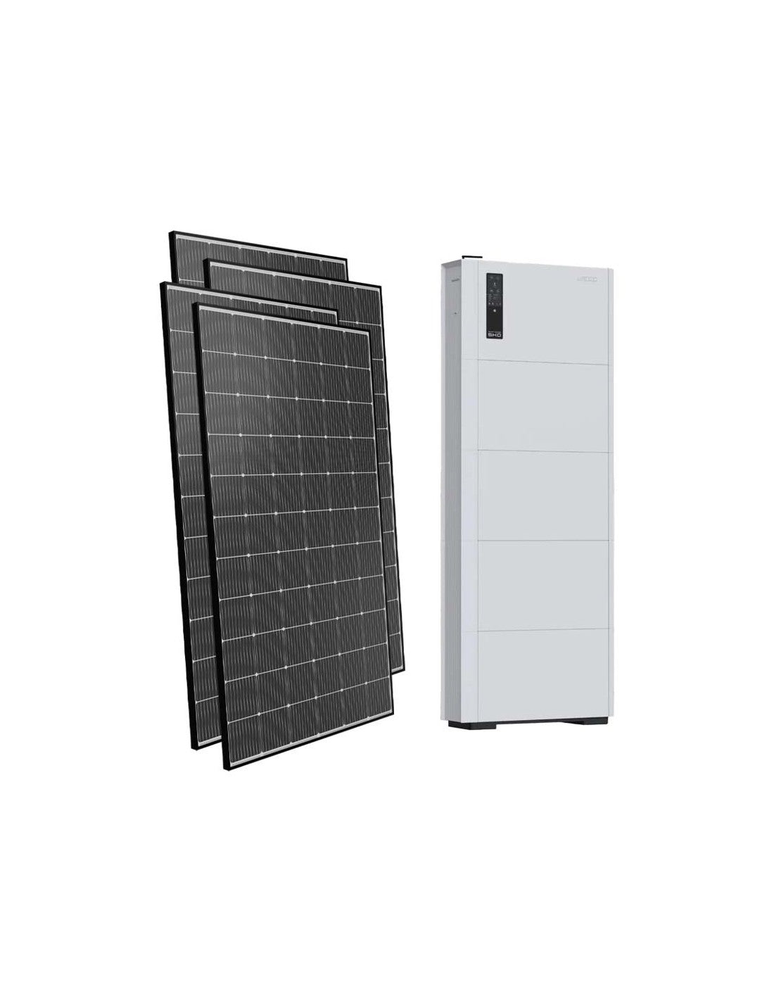 Einphasiges Photovoltaik-Kit 6060W inverter SMART EU 6kW Lithium 10.24kWh Weco