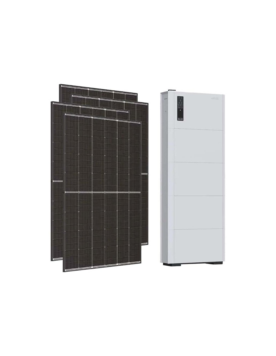 Einphasiges Photovoltaik-Kit 6370W inverter Weco SMART EU 6kW Lithium 20.48kWh Weco