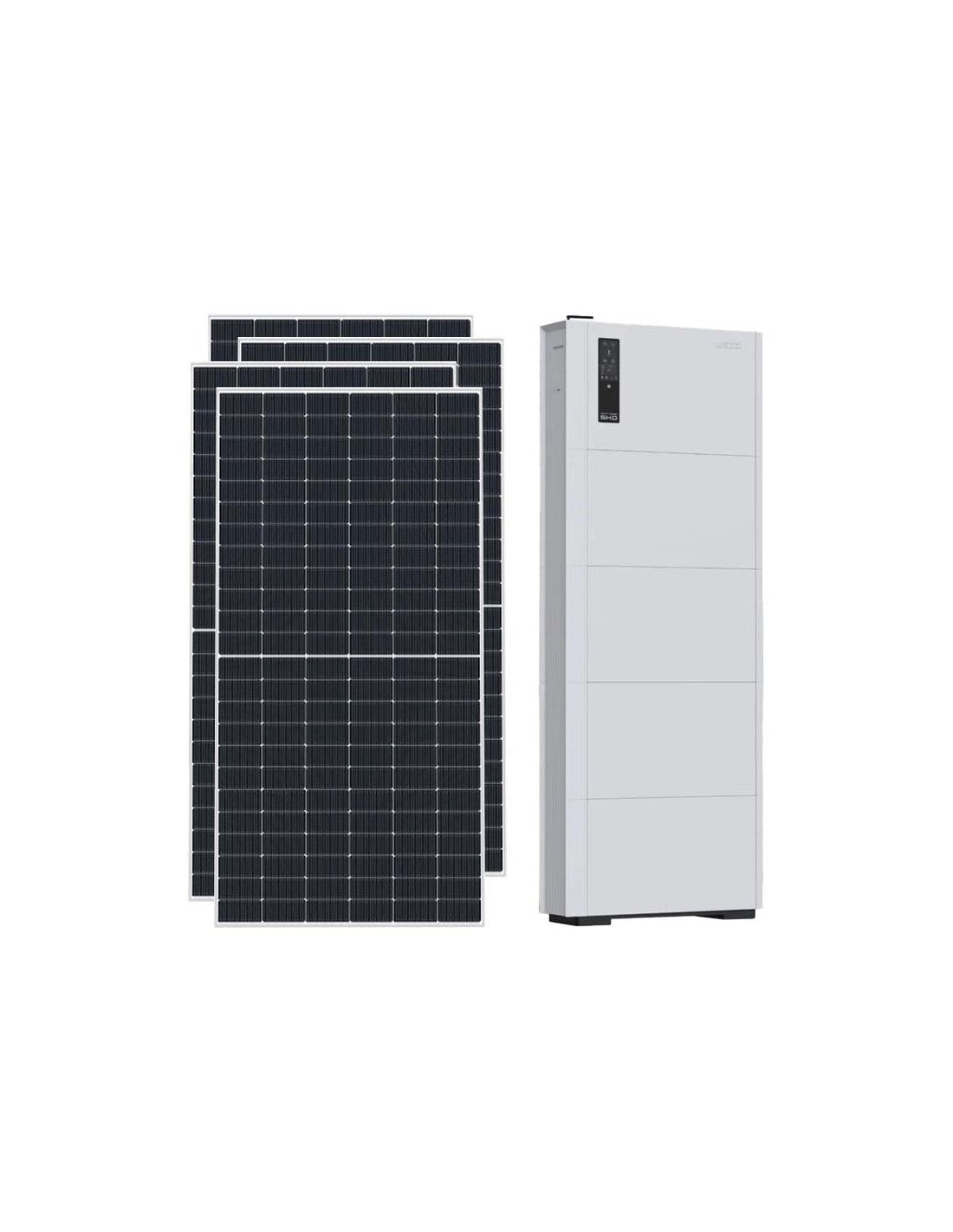 Einphasiges Photovoltaik-Kit 7020W inverter SMART EU 6kW Lithium 5.12kWh Weco