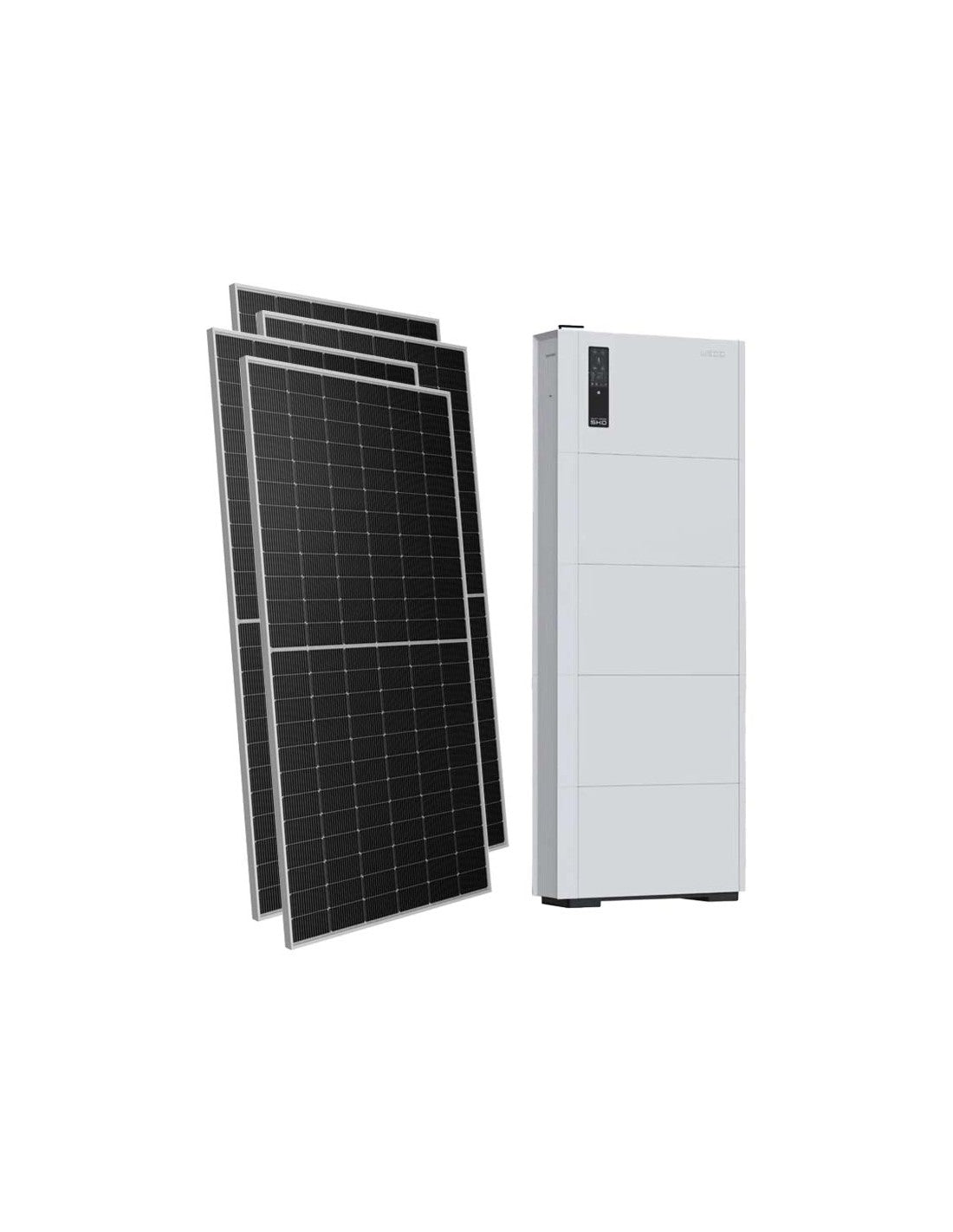 Einphasiges Photovoltaik-Kit 7140W inverter Weco SMART EU 6kW Lithium 10.24kWh Weco