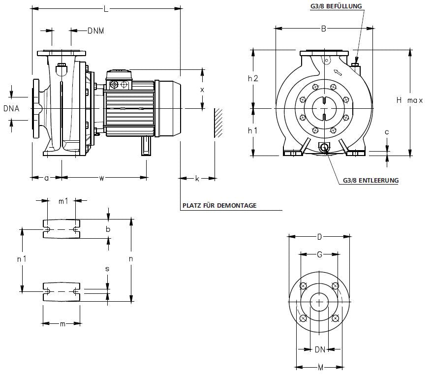 LOWARA Kreiselpumpe FHBE4 65-160/22/P