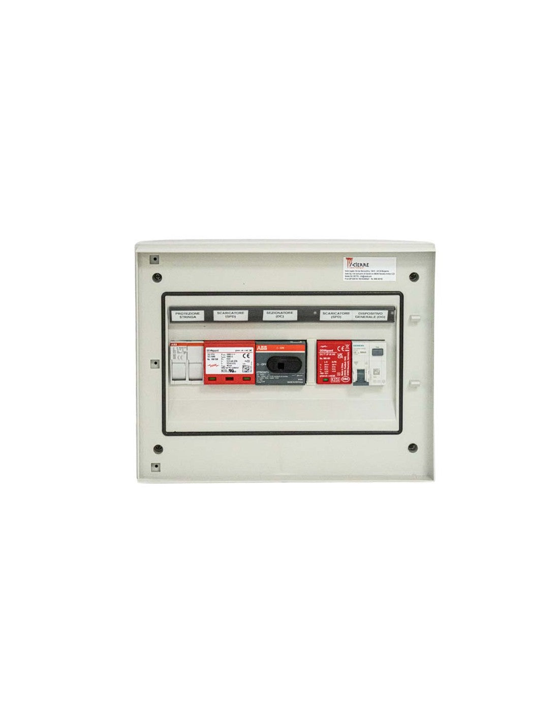 Gesamtbox ACDC einphasig 3/4 kW 1 Strang 600V 25A Icierre