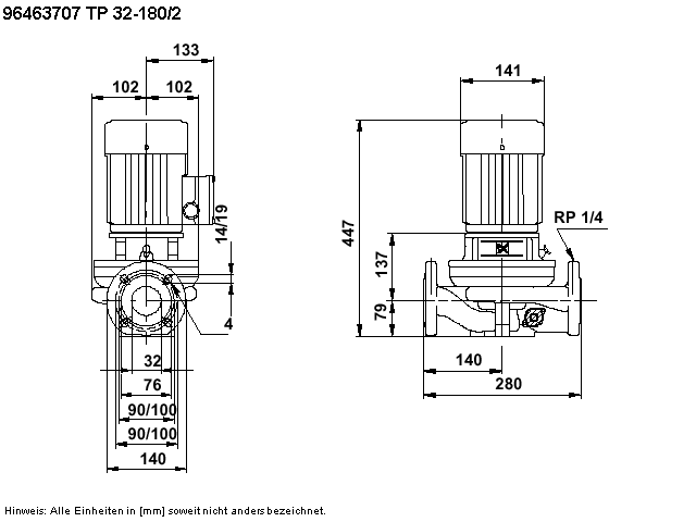 GRUNDFOS Trockenläuferpumpe