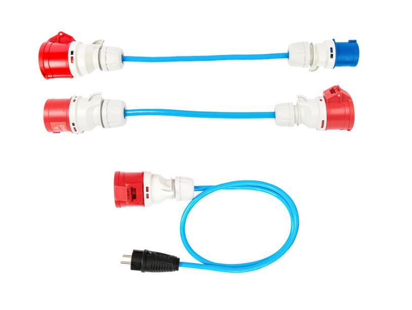 go-e 3-teiliges Adpaterset für 11kW Ladestation