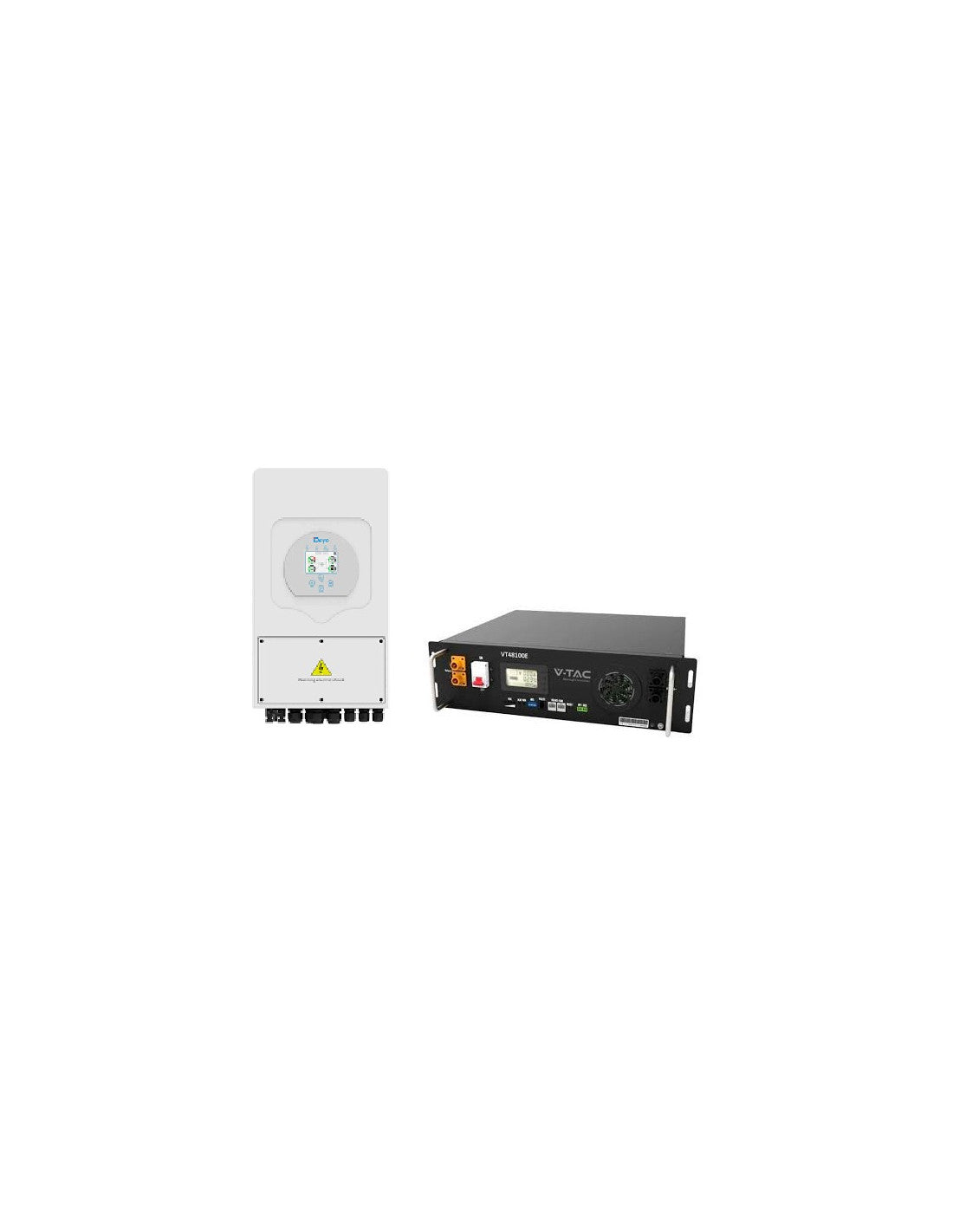 Hybrid Solar Kit Deye 6kw mit 2 Lithiumbatterien V-TAC 5,12kWh