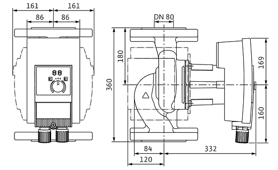 WILO Yonos MAXO plus 80/0,5-12 PN6 -Art. 2120619