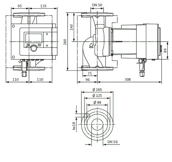 WILO Stratos MAXO 50/0,5-9 PN 16-P1 -Art. 2211701