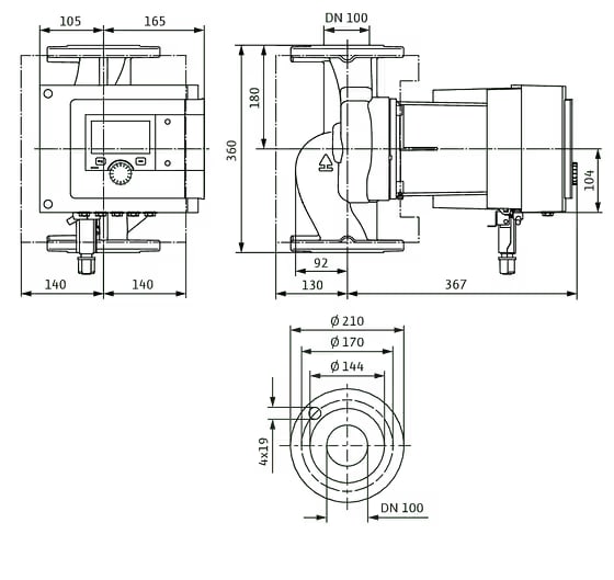 WILO Stratos MAXO 100/0,5-12 PN 6 -Art. 2186220