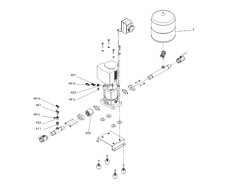GRUNDFOS Druckerhöhungsanlage  Hydro Solo-E CRIE 5-5 - Art Nr. 99432875