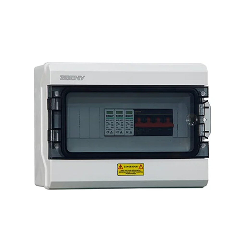 Gehäuse combinadora mit protec BHS-2/1 | 2 strings 1 Ausgang | fuse15A | disyuntor 25A | 1.000V DC | BENY
