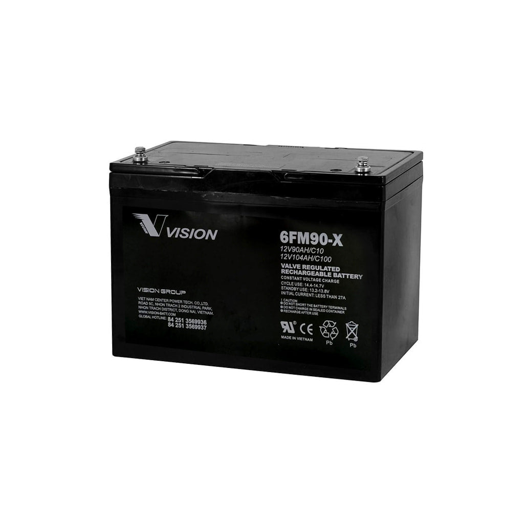 12V/90Ah Monoblock-AGM 12V 90Ah 6FM90 VISION BATTERY