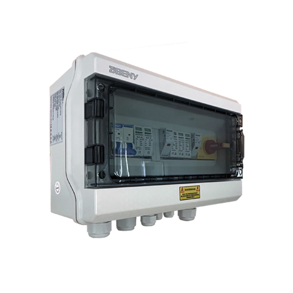 Gehäuse combinadora DC 32A und distribuidora AC 20A mit protección de rayos 40kA, DC 1/1, AC 1/1 | BENY