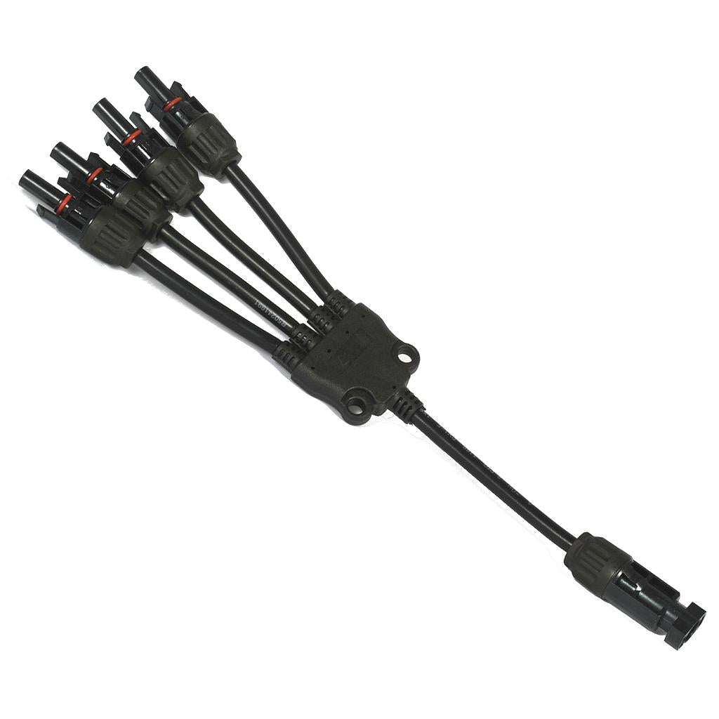 Steckverbinder paralelo FV 1M/4H version latiguillo | 6mm |1000V | mismo diametro que MC4 LCY1M4H - ELECSUN