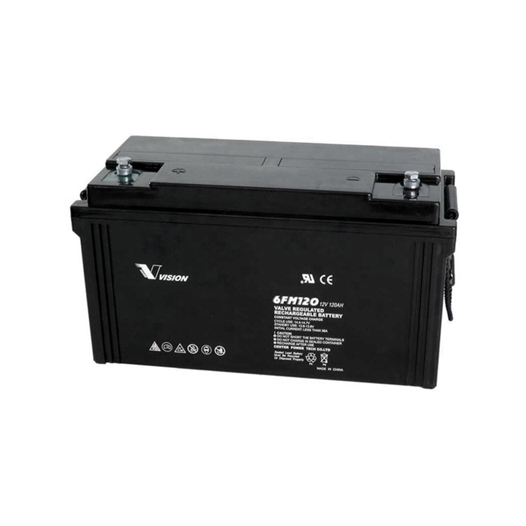 12V/120Ah Monoblock-AGM 12v 120Ah (C10) 6FM120X VISION BATTERY