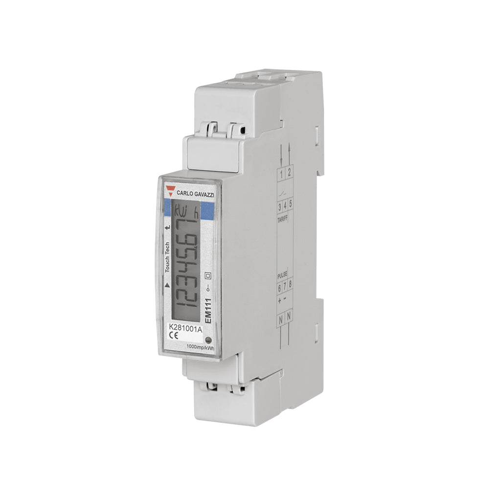 Carlo Gavazzi Analizador de energía einphasig 32A EM111DINAV81XS1X