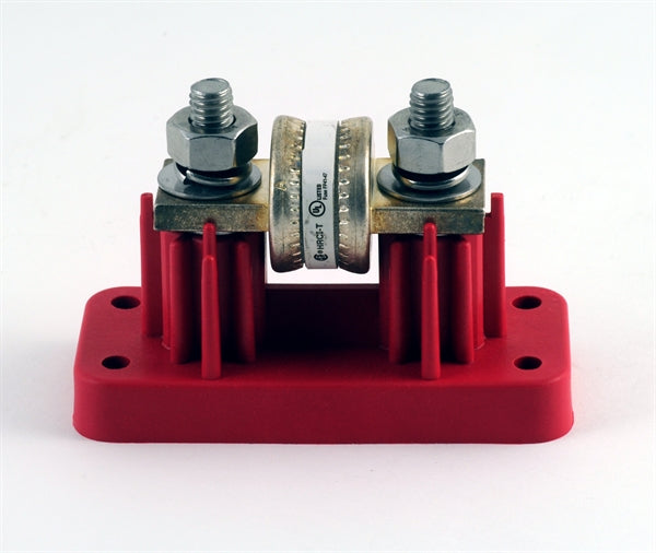 Portafusible VS inox. tornillo/tuerca bis 400A 48V (positivo) - TECHNO SUN
