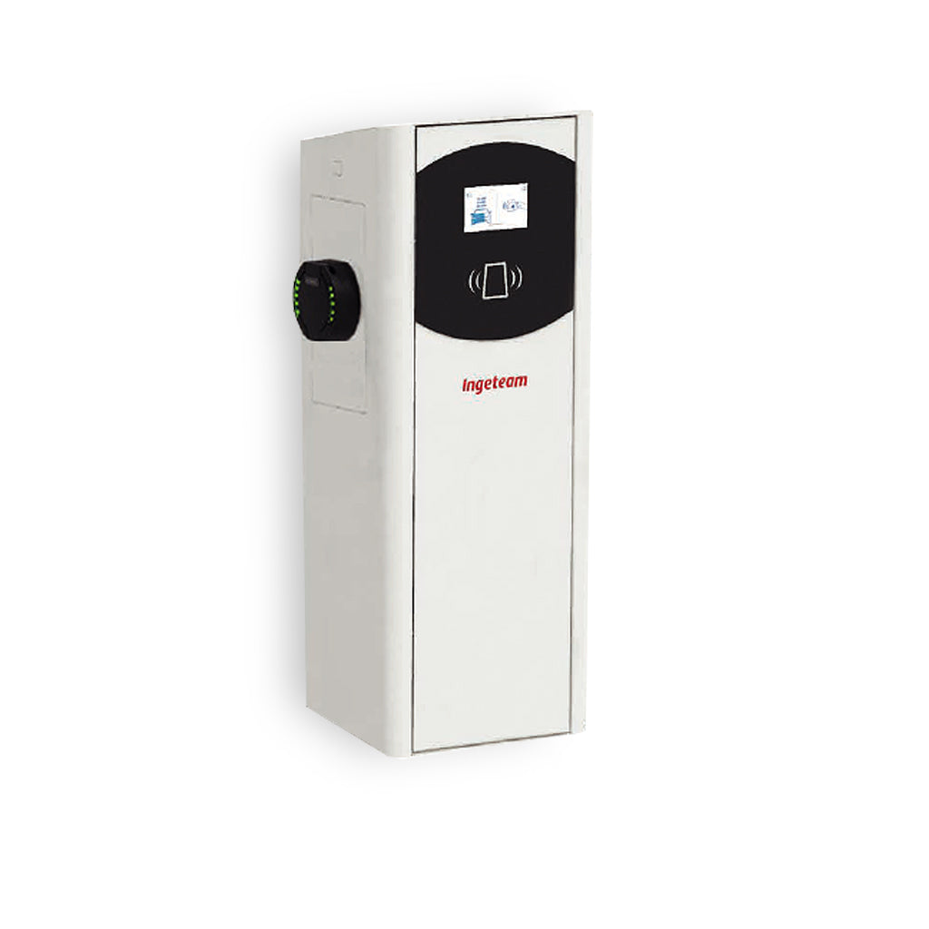 Ladegerät coche eléctrico | Tipo 2 (7,4 kW) + Tipo 2 (7,4 kW) | En pared | Contadores MID | Protecciones | INGEREV FUSIO