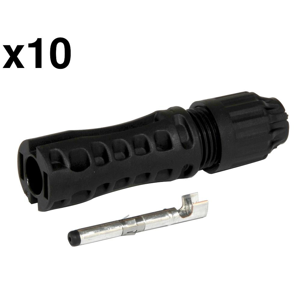 ELECSUN | Steckverbinder FV macho | 6mm | 1500V | Tipo MC4 | 10 unidades