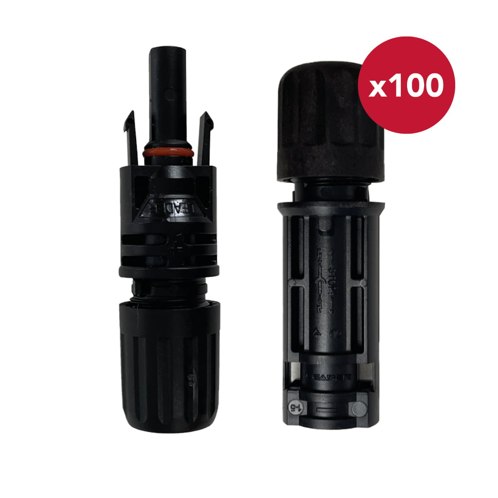 ELECSUN | Steckverbinder FV H+M | 2,5/4/6mm | 1500V | Tipo MC4 | 100 parejas